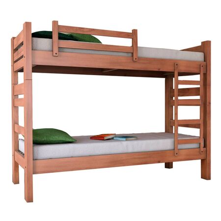 Cama Desmontable Madera 1 Pl  Castaño