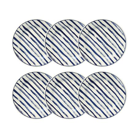 Set x 6 Platos Playos 24 cm Margaritas