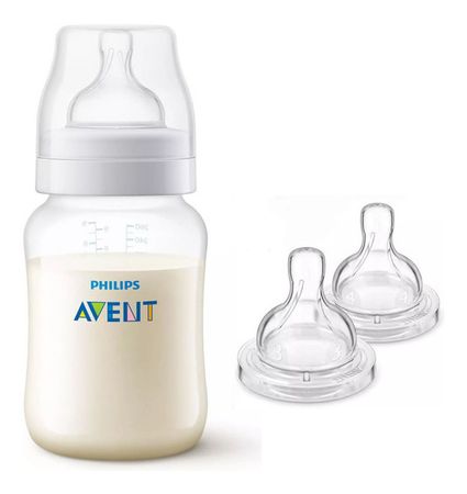 Set Mamadera Y Tetinas Anticolic Avent (SCD809/15)