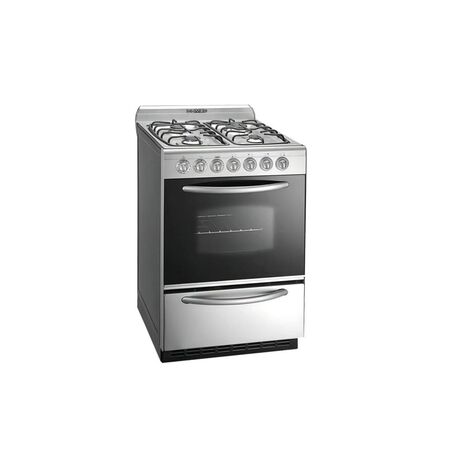 COCINA MULTIGAS DOMEC CXULEAV 56 CM ACERO INOXIDABLE ENCENDIDO ELECTRONICO