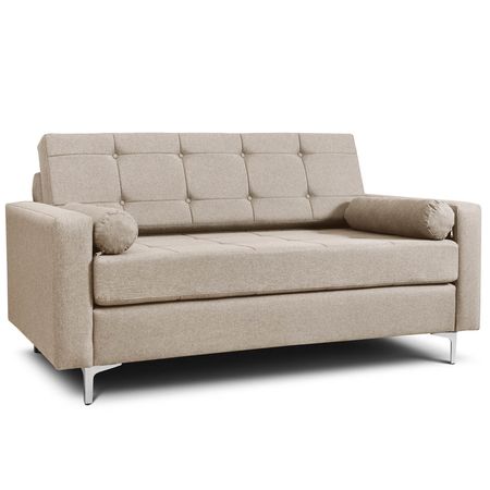 Sillón 2 Cuerpos Colombia Patas Aluminio Tapizado Shot Antique Espácity