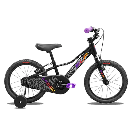 Bicicleta Slp Niño 5Pro Girlr16 Negro-Lila-Naranja 2607