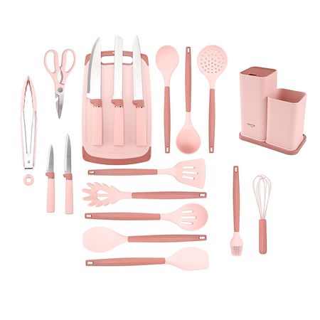 SET DE 19 UTENSILIOS COLOR ROSA VONNE CUSS-RO19