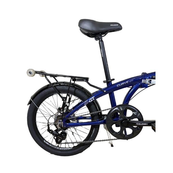 Bicicleta Plegable Raleigh Curve / Azul / Cuadro de aluminio / Frenos a disco mecanico / 6Vel. / Rodado 20". - Vista 2