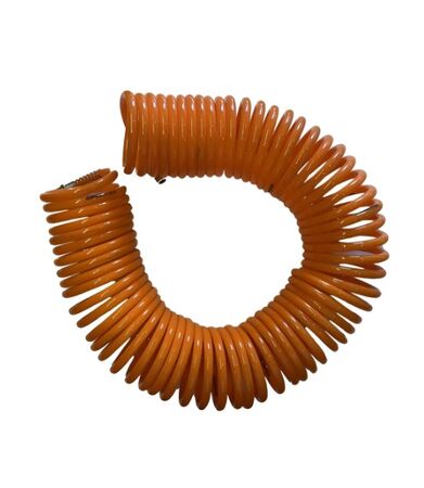 Manguera Espiralada P/ Compresor 1/4'' 15m Lusqtoff Mcl15-7 Naranja