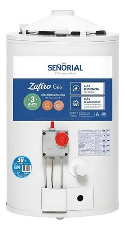 Termotanque Señorial 30 Lts Mg Ar L Zafiro C Sup/inf Tsz30