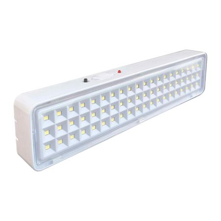 LUZ DE EMERGENCIA DE 60 LED CON BATERÍA RECARGABLE LI-ION 3.7V 2400MAH (EMERLIGHT-60LED)
