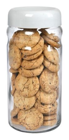 Frasco Vidrio Hermético 1800 Cc Cierre Rosca Tapa Plástica Gris