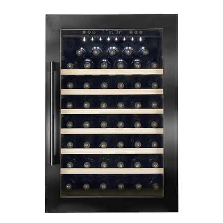 Cava Php YC-110 47 Botellas Negra 6 Bandejas Luz Interior
