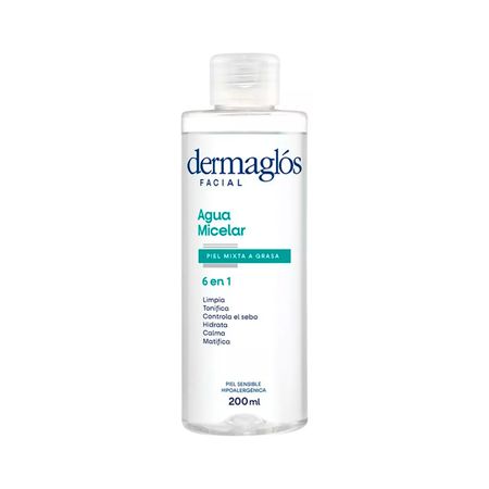 Dermaglos Agua Micelar 6 En 1 Piel Mixta A Grasa 200ml