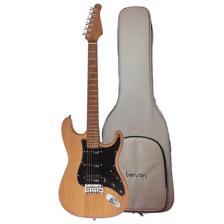 Benson HD 902N BKPG. Guitarra eléctrica Strat HSS Natural
