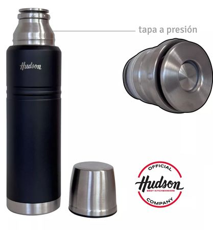 Termo acero inox  Hudson Negro 1l