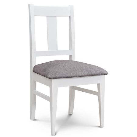 Silla de Comedor Euro lustre Blanco Tapizado Shot Mastic Espacity