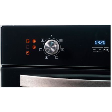 Horno electrico Florencia BlackSilver Triple Cristal Termostato Timer FL-7867-E
