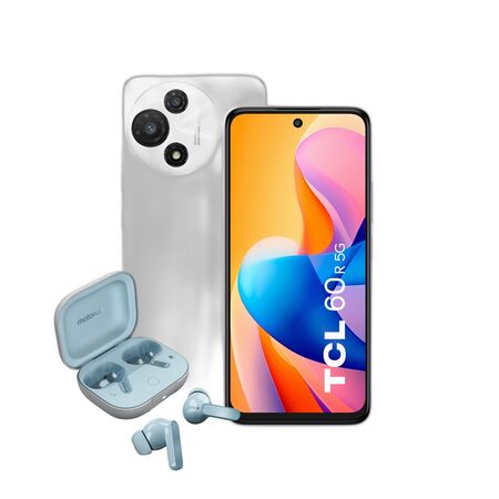 Combo TCL 60 R 5G 4+128GB Pure White + Moto Buds Guitar Illusion Blue