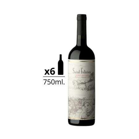 Vino Tinto Saint Felicien Cabernet Sauvignon Caja x 6