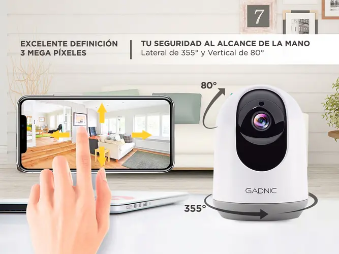 CAMARA DE SEGURIDAD GADNIC IP SX90 PLUS (C:BLANCO P2P00090) - Vista 6
