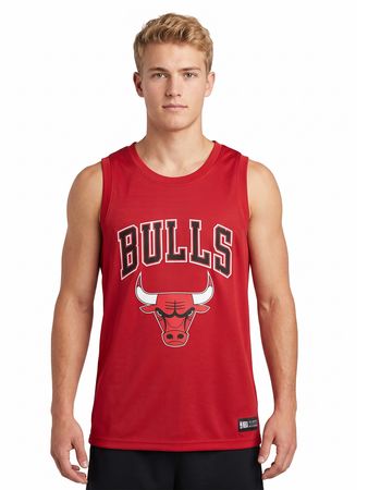 Camiseta Fanatics NBA Chicago Bulls Player Number 1 Hombre Básquet Rojo