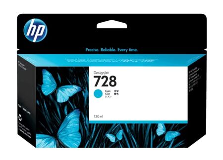 Cartucho HP F9J67A 728 130-ml Cyan Ink Cartridge