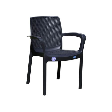 Sillon Pvc Voss Simil Rattan Guinea Grafito