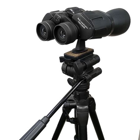 KIT BINOCULAR 10X50 CON TRIPODE Y ADAPTADOR 