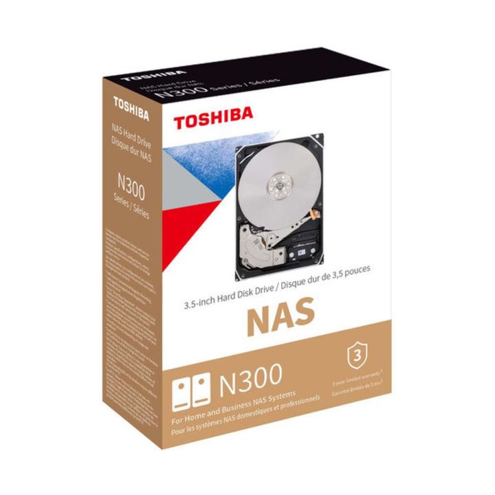 Disco Duro Interno Toshiba 16TB N300 NAS SATA III 3,5" 7200 rpm HDWG81GXZSTA - Vista 1