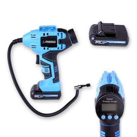 Inflador De Mano Midow 20V 150psi Batería Y Cargador