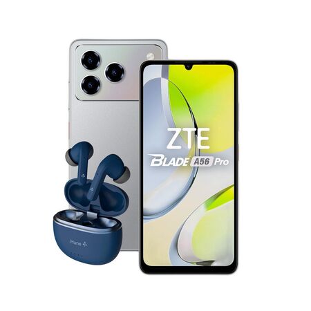 Combo ZTE A56 Pro 12+128GB Grey 50MP + Hune TWS Soja