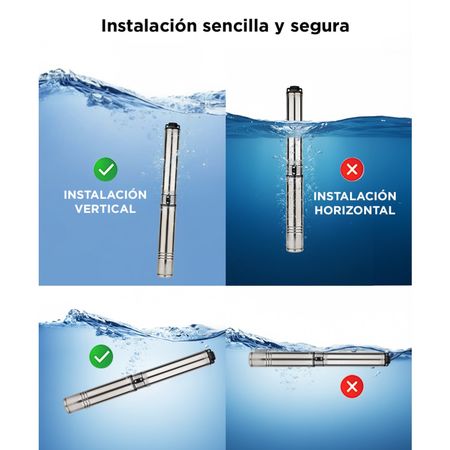 Bomba Sumergible Gadnic Pozo Napa 72 mts 