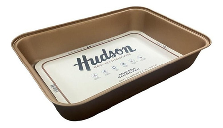 Asadera Bandeja Grande Antiadherente Hudson 37,5 X 22,5 Cm Cobre