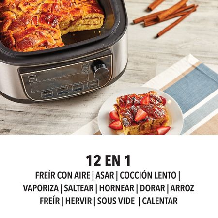Freidora de Aire PowerXL Digital 12 en 1 Parrilla cap. 5.7L