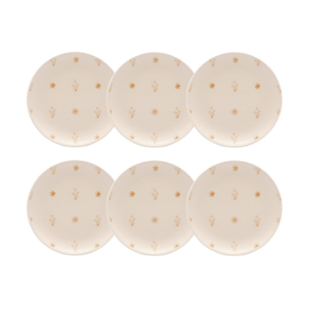 Set X 6 Platos Postre Afecto 19 Cm