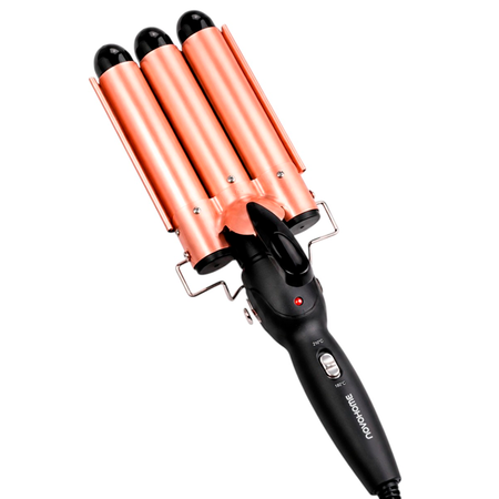 Buclera Rizador de Cabello Novohome 130W 3 Tubos 210°C