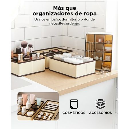 Kit x4 de Organizadores de Cajón Gadnic Medias / Ropa Interior