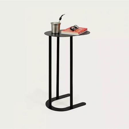 Mesa de arrime Iron DS Home 65x40x27 cm Negro
