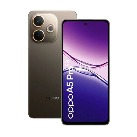 Combo Oppo A5 Pro 5G 8+256GB Mocha + Auriculares Dekkin Gato Verde LED