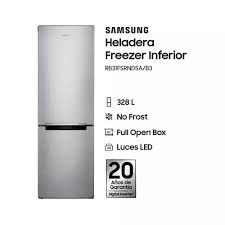 Heladera Samsung Freezer Inferior 316 Lts (328 L Brutos) No Frost Digital Inverter Full Open Box Silver RB31FSRNDSA - Vista 3