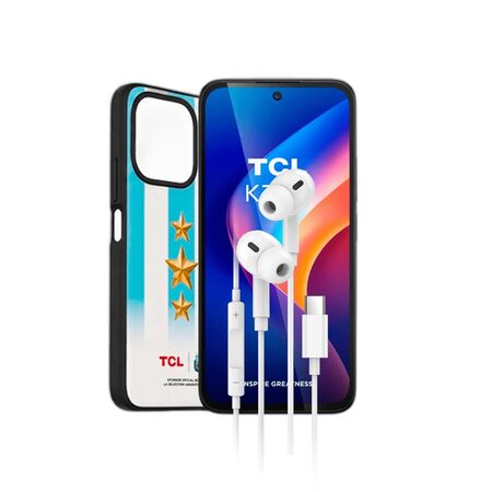 Combo TCL K70 12GB+128GB Midnight Black + Auricular Dekkin USB-C