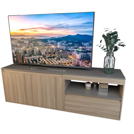 Rack Tv Mueble Para Tv Tables 4027 154cm Coco Bolo Gris