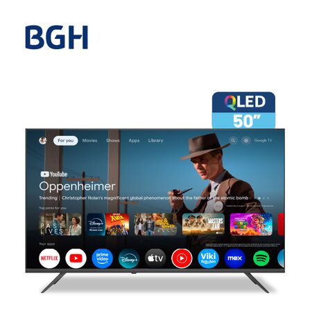 Smart TV BGH 50" QLED 4K Google TV B5026US7G