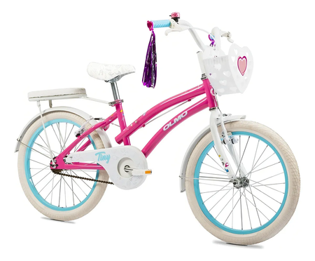 Bicicleta Infantil Olmo Tiny Dancers R20 Frenos V-brakes Color Rosa