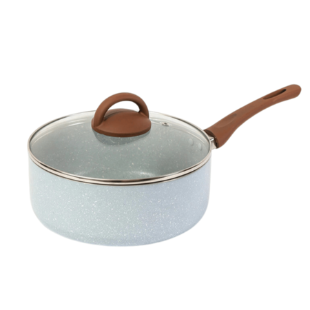 Cacerola Feuer c/Mango Antiadherente Jena 22 cm Inducción Celeste 100764