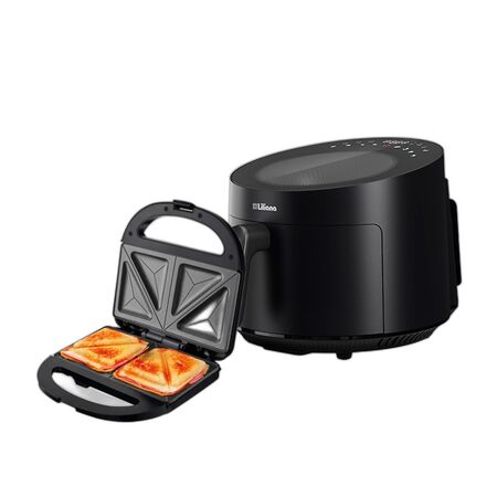 Combo Freidora de Aire Liliana 5L 1600W + Sandwichera Liliana 850W