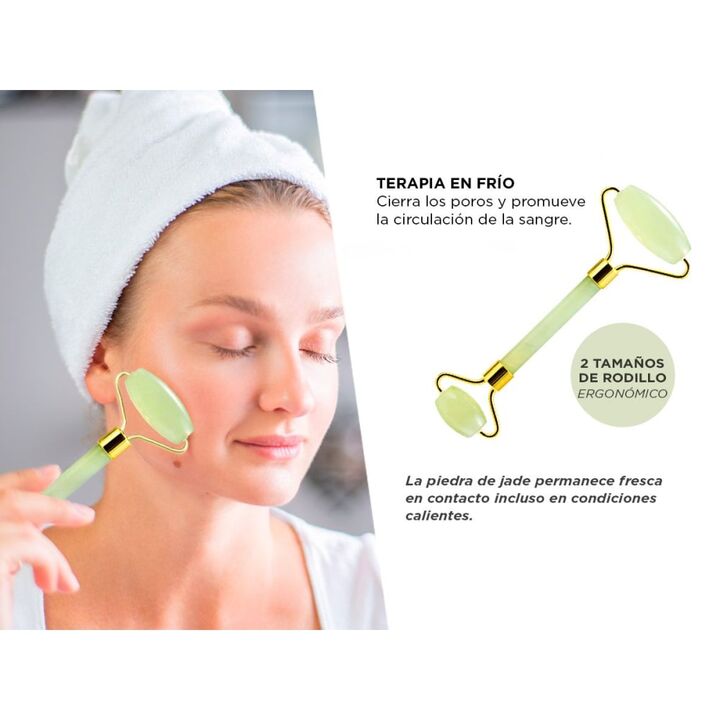 Masajeador Facial Corporal Gadnic Verde Jade - Vista 3