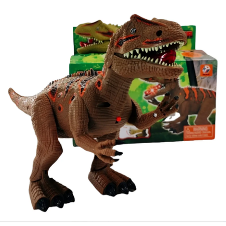 Dinosaurio T-Rex camina luz sonidos