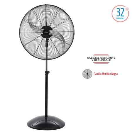 Ventilador De Pie Industrial Liliana 32" - 2 Aspas Metálicas Vpi32