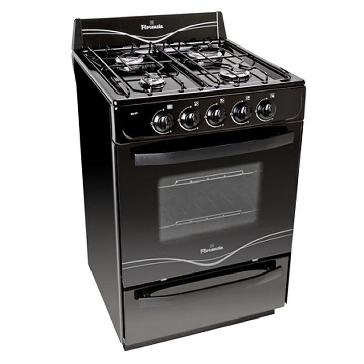 Cocina Florencia 56cm Negra MG Resp. vidrio VSH FLOR5517NGAZ - Vista 1