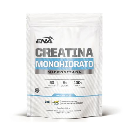 Suplemento Ena Creatina Monohidrato Sin Sabor 300gr Doypack