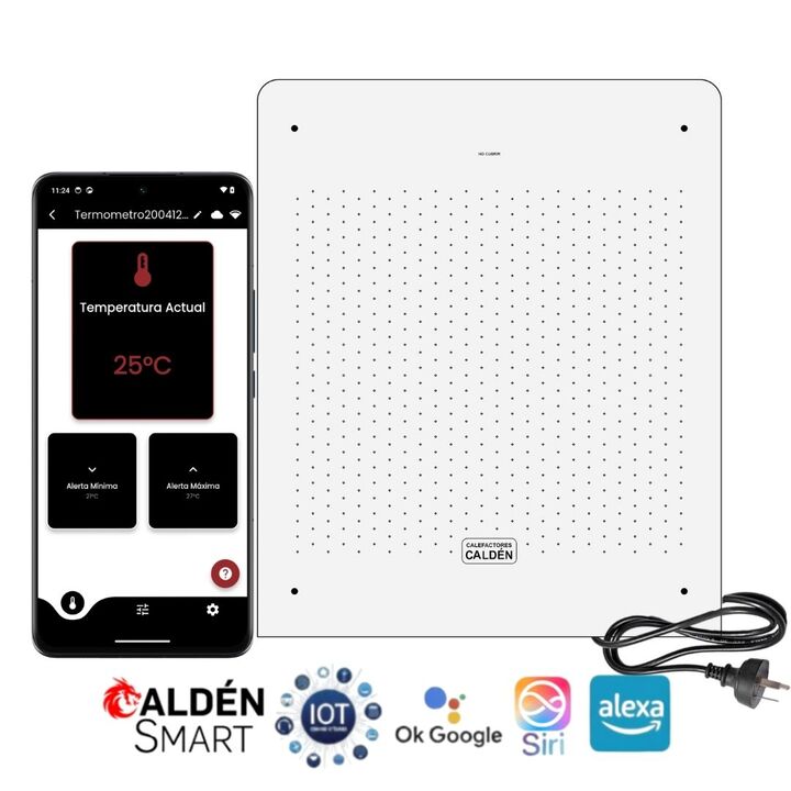 Calefactor Caldén Eléctrico Smart Extra Chato 750W - Vista 1