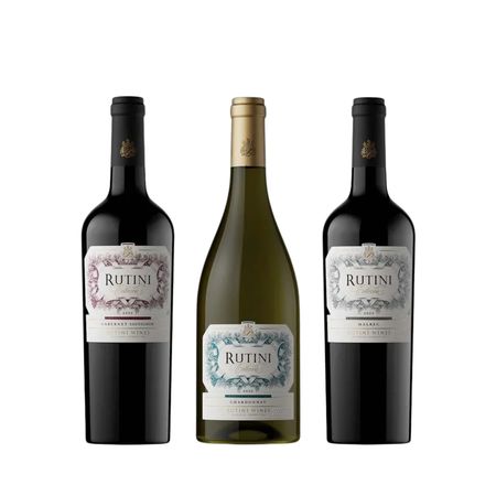 Set Vinos Combinados Rutini Coleccion Seleccion x 3 Con Estuche